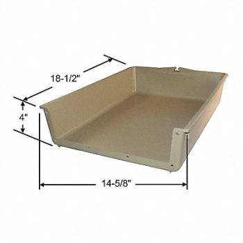 GRAINGER APPROVED Drawer Insert 14-41/64 W x 18-1/2 D, 451H40