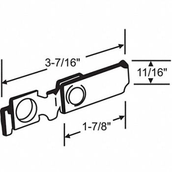 GRAINGER APPROVED Pivot Bracket Steel Plated, 451H48
