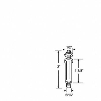 GRAINGER APPROVED Pivot Pin Steel Plated, 451H50