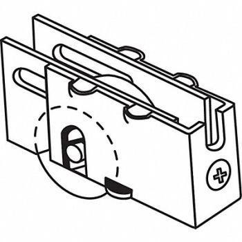 GRAINGER APPROVED Roller Assembly Steel Plated, 451H53