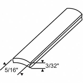 GRAINGER APPROVED Flat Spline Black Overall 1000 ft L, 451H63