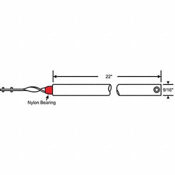 GRAINGER APPROVED Tube Balance Tilt Window 23 L, 451H66