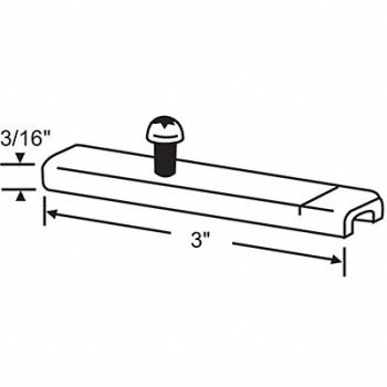 GRAINGER APPROVED Sash Pivot Bar Tilt Window 3 L, 451H69
