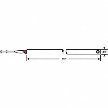 GRAINGER APPROVED Tube Balance Tilt Window 29 L, 451H70