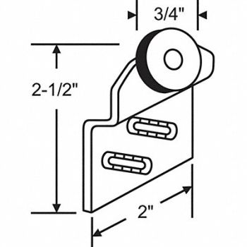 GRAINGER APPROVED Hanger Bracket Steel Plated, 451H83