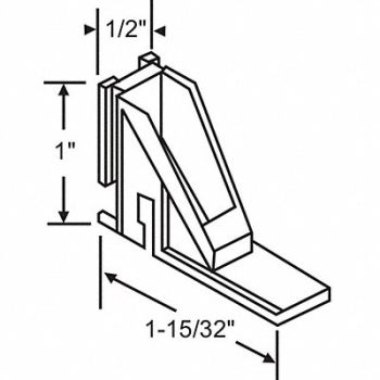 GRAINGER APPROVED Tube Balance Shoe Sprial 1-15/32 L, 451H96