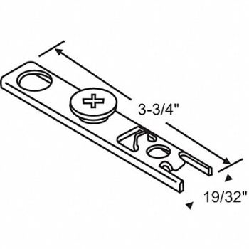 GRAINGER APPROVED Pivot Bracket Steel Plated, 451H97