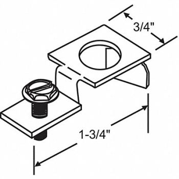 GRAINGER APPROVED Pivot Bracket Steel Plated, 451H99