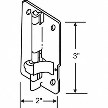 GRAINGER APPROVED Door Hinge Steel 30.0 lb Load Cap., 451J06