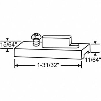 GRAINGER APPROVED Tube Balance Bar Pivot 1-31/32 L, 451J15