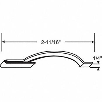 GRAINGER APPROVED Frame Tension Spring Screen 2-25/64 L, 451J64