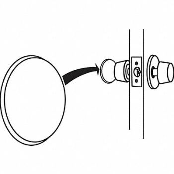 GRAINGER APPROVED Door Stop Door Mount Painted, 451J86