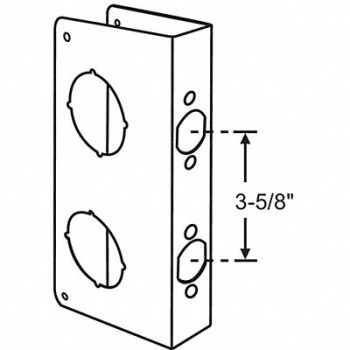 GRAINGER APPROVED Cover Plate Plated 2-3/8 Outside Dia, 451K41