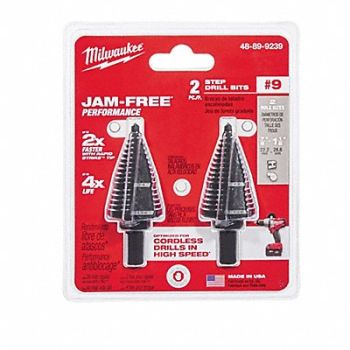 MILWAUKEE Drill Bit Set 7/8 /1-1/8 Bit Sizes PK2, 451N45