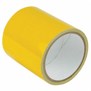 GRAINGER APPROVED K3882 Floor Tape Yellow 4 inx15 ft Roll, 452A86