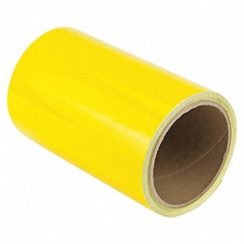 GRAINGER APPROVED K3885 Floor Tape Yellow 6 inx15 ft Roll, 452A87
