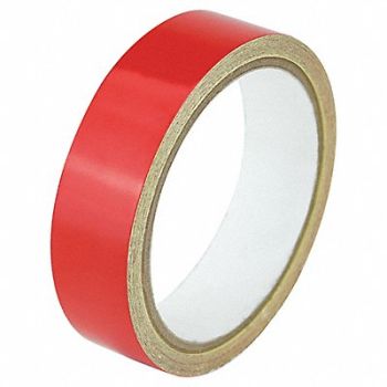 GRAINGER APPROVED Floor Tape Red 1 inx15 ft Roll, 452A88