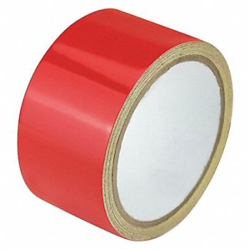 GRAINGER APPROVED K3880 Floor Tape Red 2 inx15 ft Roll, 452A89