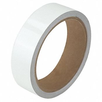 GRAINGER APPROVED Floor Tape White 1 inx15 ft Roll, 452C05