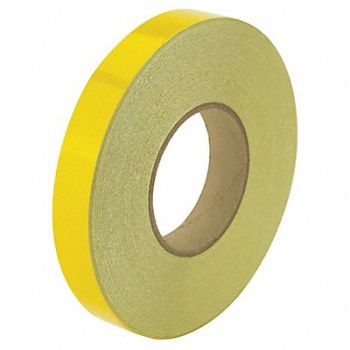 GRAINGER APPROVED Floor Tape Yellow 1 inx150 ft Roll, 452C12