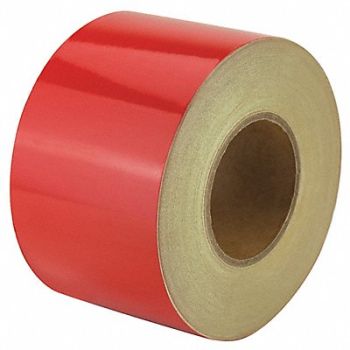 GRAINGER APPROVED Floor Tape Red 4 inx150 ft Roll, 452C26