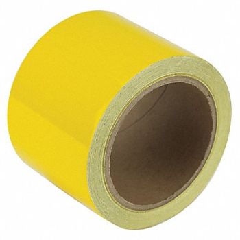GRAINGER APPROVED Floor Tape Yellow 3 inx30 ft Roll, 452C46