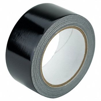 GRAINGER APPROVED Floor Tape Black 2 inx50 ft Roll, 452C55