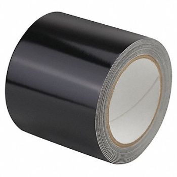 GRAINGER APPROVED Floor Tape Black 4 inx50 ft Roll, 452C59
