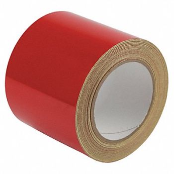GRAINGER APPROVED Floor Tape Red 4 inx50 ft Roll, 452C62