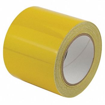 GRAINGER APPROVED Floor Tape Yellow 4 inx50 ft Roll, 452C63