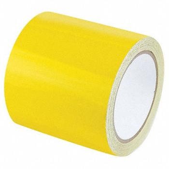 GRAINGER APPROVED Floor Tape Yellow 4 inx30 ft Roll, 452D57