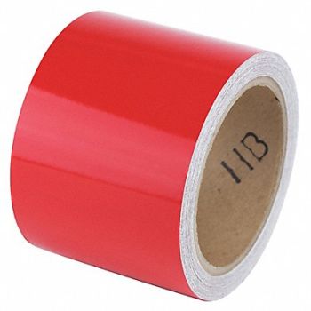 GRAINGER APPROVED Floor Tape Red 3 inx30 ft Roll, 452D64