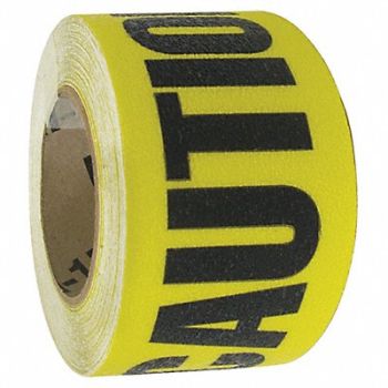 WOOSTER AntiSlip Tape 60 ftLx3 W BLK/YLW 46Grit, 452D79