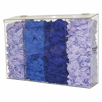 BOWMAN DISPENSERS Bulk Dispenser 4 Compartments Clear, 452M92