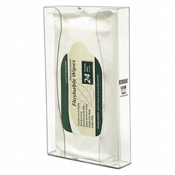 BOWMAN DISPENSERS Wipe Dispenser 1 Compartments Clear, 452M98