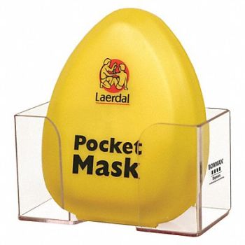 BOWMAN DISPENSERS CPR Mask Dispenser 1 Compartments Clear, 452N03