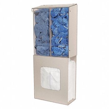 BOWMAN DISPENSERS Apparel Dispenser 3 Compartments Beige, 452N04