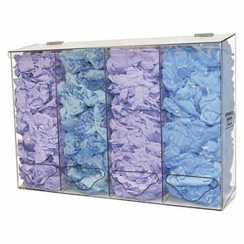 BOWMAN DISPENSERS Bulk Dispenser 4 Compartments Clear, 452N09