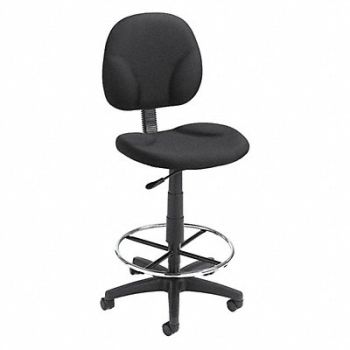GRAINGER APPROVED Drafting Chair Armless Fabric Seat, 452R15