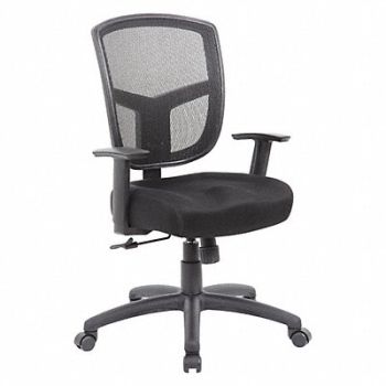 GRAINGER APPROVED Task Chair Adj. Arms Mesh Seat, 452R20