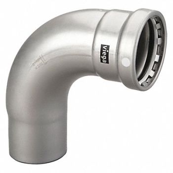 VIEGA MEGAPRESS Street Elbow Metal 4 Tube Sz 4 Pipe Sz, 452Z55