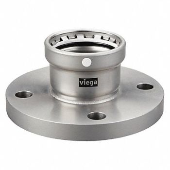 VIEGA MEGAPRESS Flange Metal 4 Tube Sz 4 Pipe Sz, 452Z86