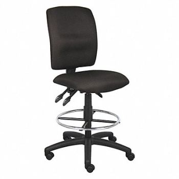 GRAINGER APPROVED Drafting Chair Black 25 to 30 Seat H., 453A10