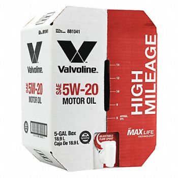 VALVOLINE Motor Oil 5 gal Sz 5W-20 SAE Grade Box, 453C07