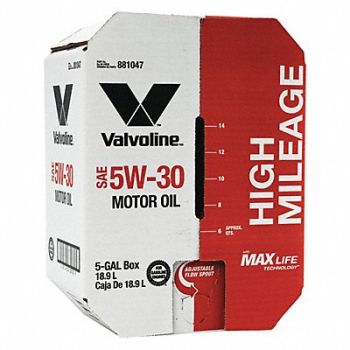 VALVOLINE Motor Oil 5 gal Sz 5W-30 SAE Grade Box, 453C08