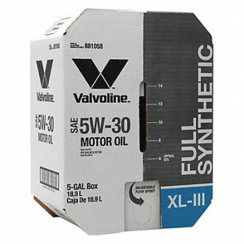 VALVOLINE Motor Oil 5 gal Sz 5W-30 SAE Grade Box, 453C14