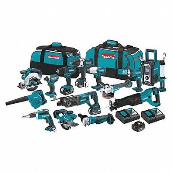 MAKITA Cordless Combination Kit 15 Tools 18V DC, 453G30