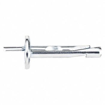 DEWALT Hammer Drive Pin Anchor 1/4 Dia PK100, 453H37