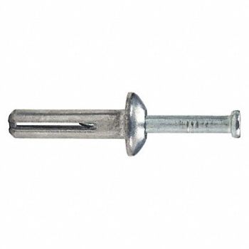 DEWALT Hammer Drive Pin Anchor 1/4 Dia PK100, 453H42