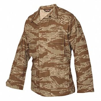 TRU-SPEC BDU Coat Desert Tiger Stripe 2XL Long, 453Y42